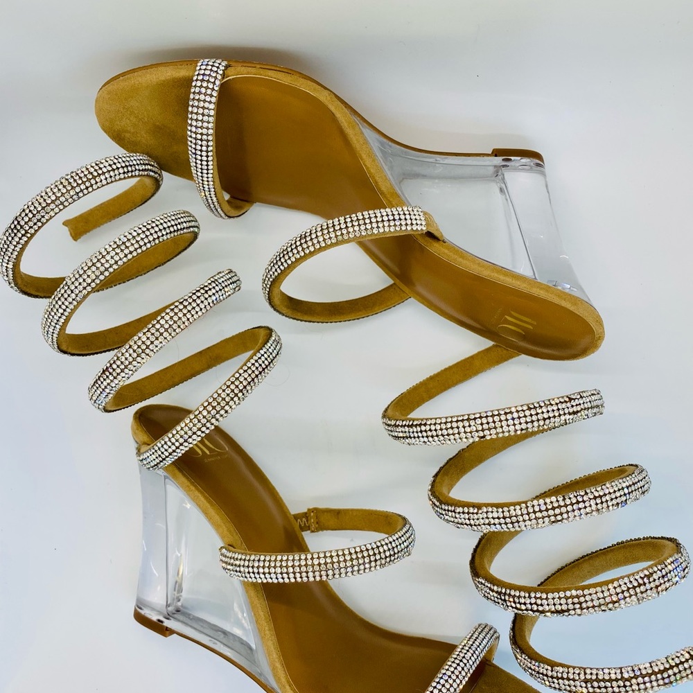 Ankle wrap wedge sandal by JLO